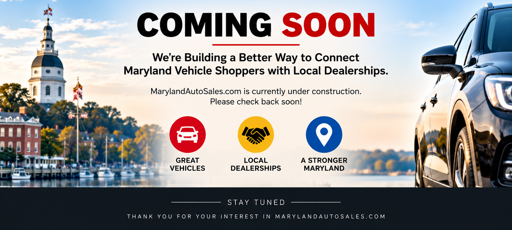 MarylandAutoSales.com coming soon